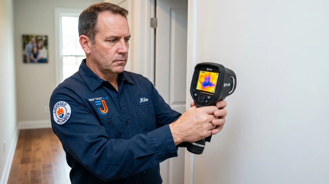Thermal imaging leak detection by Johns Plumbing LLC in Wautoma